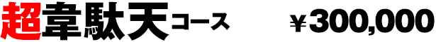 超韋駄天コース　￥300,000